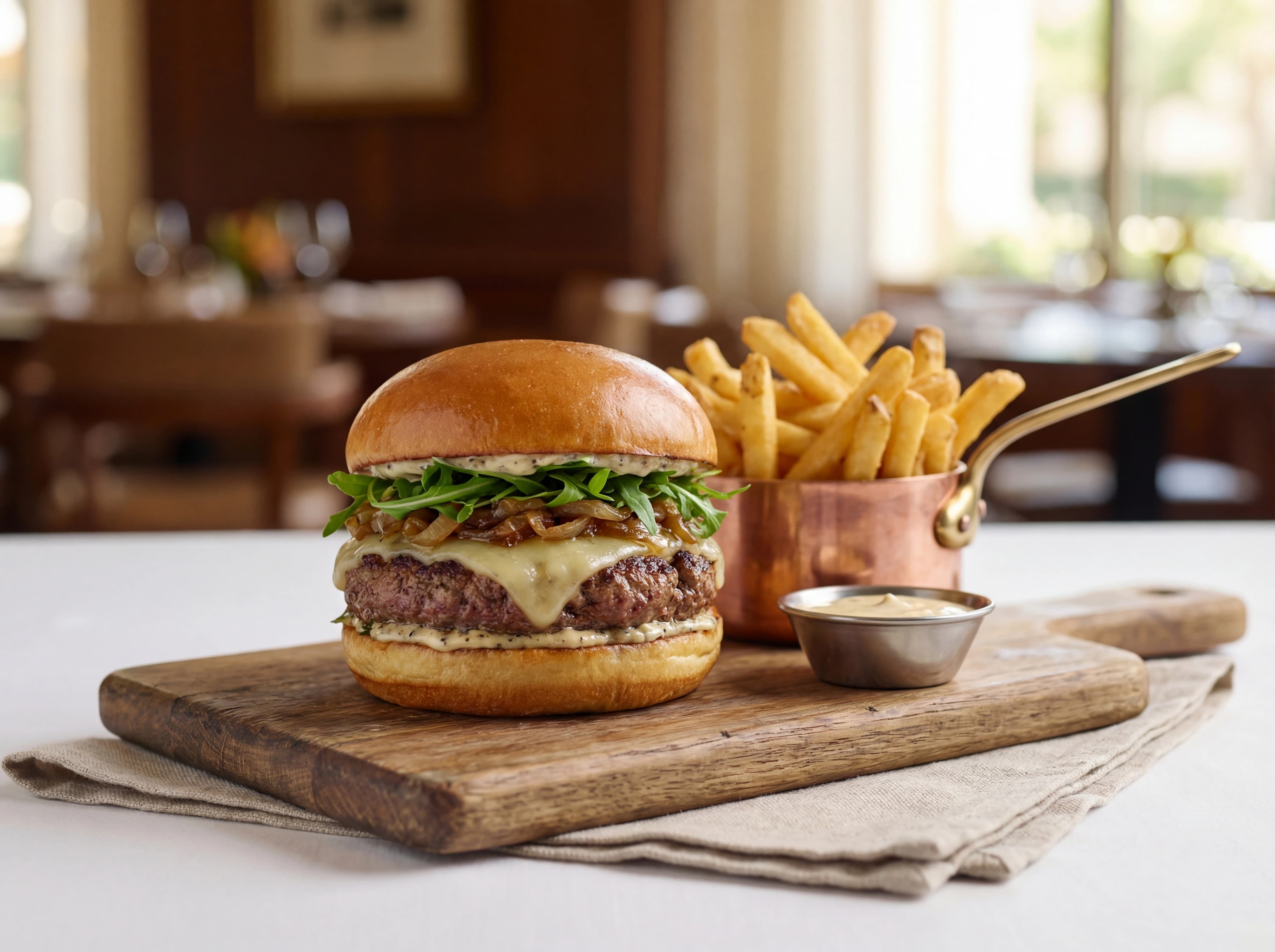 After: Enhanced restaurant menu photo